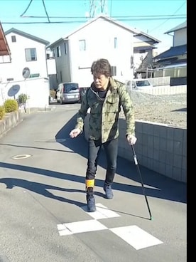 「ウォーキングスタイル」｜「アイテム（ジャケット/アウター）」を使った、under5100さん（メンズ・181cm）の冬コーディネート