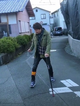 「UNDERCOVER（アンダーカバー）のアイテム」を使った、under5100さん（メンズ・181cm）の春コーディネート