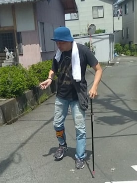 「NIKE（ナイキ）のアイテム」を使った、under5100さん（メンズ・181cm）の夏コーディネート