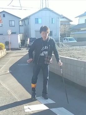 「ウォーキングスタイル」｜「アイテム（ジャケット/アウター）」を使った、under5100さん（メンズ・181cm）の冬コーディネート