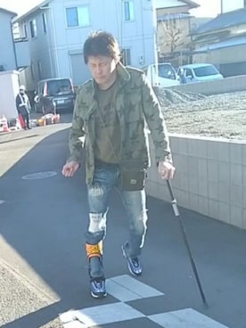 「ウォーキングスタイル」｜「アイテム（ジャケット/アウター）」を使った、under5100さん（メンズ・181cm）の冬コーディネート