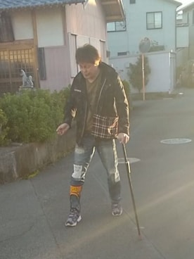 「アイテム（ミリタリージャケット）」を使った、under5100さん（メンズ・181cm）の秋コーディネート