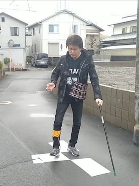 「ウォーキングスタイル」｜「アイテム（ジャケット/アウター）」を使った、under5100さん（メンズ・181cm）の冬コーディネート