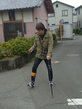 「UNDERCOVER（アンダーカバー）のアイテム（バッグ）」を使った、under5100さん（メンズ・181cm）の春コーディネート