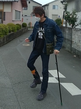 「WTAPS（ダブルタップス）のアイテム（バッグ）」を使った、under5100さん（メンズ・181cm）の春コーディネート