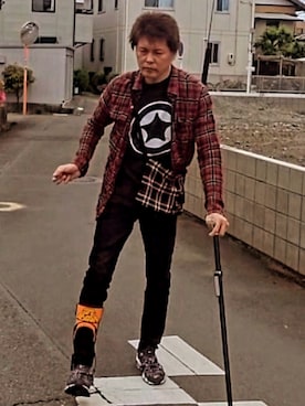 「FINESSE（フィネス）のアイテム」を使った、under5100さん（メンズ・181cm）の春コーディネート