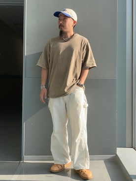 「Danner（ダナー）のアイテム（サンダル）」を使った、えんどうさん（メンズ・165cm）の夏コーディネート