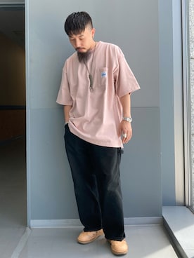 「Danner（ダナー）のアイテム（サンダル）」を使った、えんどうさん（メンズ・165cm）の夏コーディネート