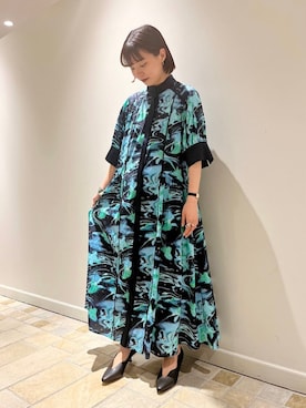 「ships little black（シップスリトルブラック）のアイテム」を使った、新谷さん（レディース・157cm）の春コーディネート