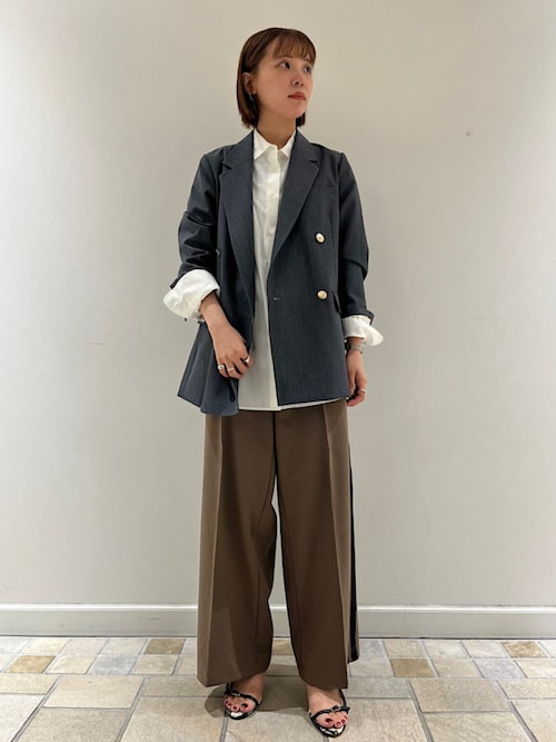 【chiiiibag】美品ベッチンダブルブレスト ジャケット36 chiiiibag】美品ベッチンダブルブレスト ジャケット36