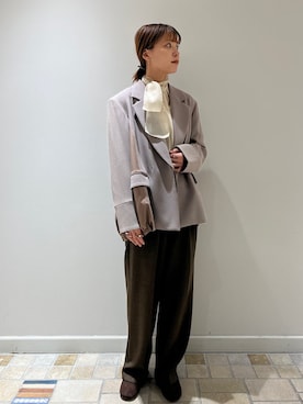 新谷さん（レディース・157cm）の冬コーディネート