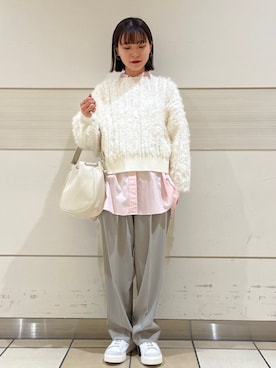 新谷さん（レディース・157cm）の冬コーディネート