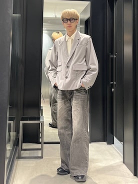 てんまさん（メンズ・178cm）の冬コーディネート