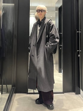 「アイテム（チェスターコート）」を使った、てんまさん（メンズ・178cm・20代）の冬コーディネート