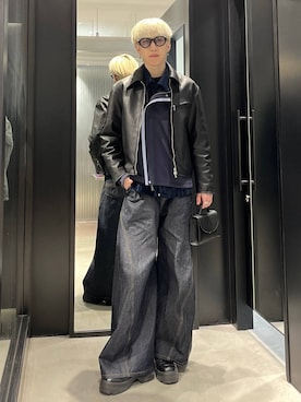 てんまさん（メンズ・178cm）の冬コーディネート