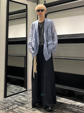 「アイテム（ローファー）」を使った、てんまさん（メンズ・178cm）の夏コーディネート