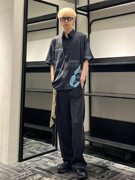 「HARE（ハレ）のアイテム」を使った、てんまさん（メンズ・178cm）の夏コーディネート
