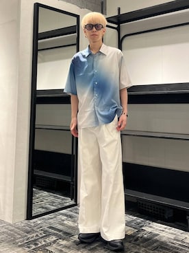 「HARE（ハレ）のアイテム」を使った、てんまさん（メンズ・178cm）の夏コーディネート