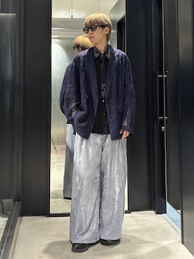 「HARE（ハレ）のアイテム（テーラードジャケット）」を使った、てんまさん（メンズ・178cm）の春コーディネート