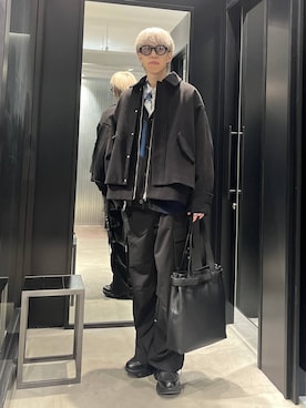 「アイテム（トートバッグ）」を使った、てんまさん（メンズ・178cm・20代）の冬コーディネート