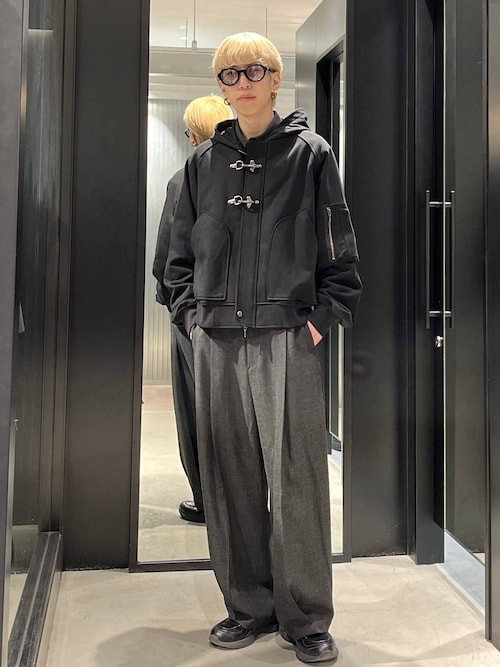 【オシャレ⭐HARE】カーキ　薄いパーカー　ジャケット　サイズS HARE（ハレ） パーカー 「SET UP対応」ピグメントダブルポケットZIP