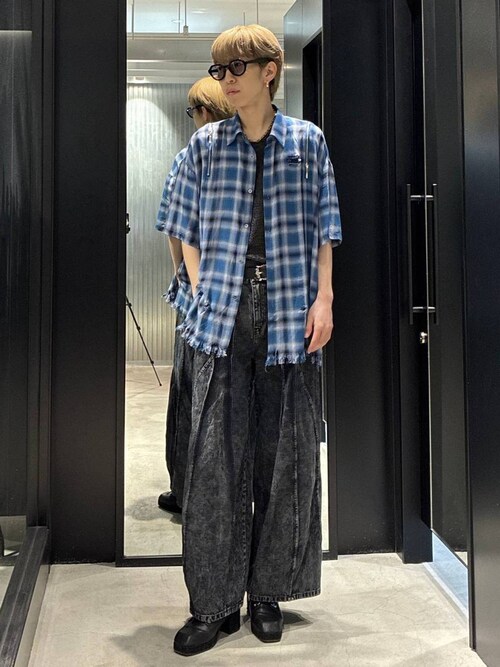 HARE ハギキリカエデニムパンツ　ブルー HARE ハギキリカエデニムパンツ ブルー ハギキリカエデニムパンツ(HARE