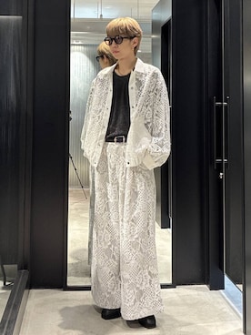 「HARE（ハレ）のアイテム（ブルゾン）」を使った、てんまさん（メンズ・178cm）の春コーディネート