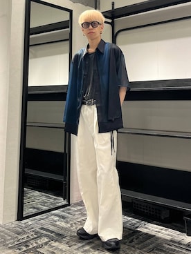 「HARE（ハレ）のアイテム」を使った、てんまさん（メンズ・178cm）の夏コーディネート