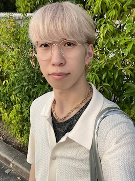 「HARE（ハレ）のアイテム（トップス）」を使った、てんまさん（メンズ・178cm）の夏コーディネート