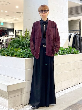 「アイテム（カーディガン/ボレロ）」を使った、てんまさん（メンズ・181cm）の夏コーディネート