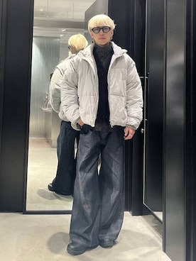 「アイテム（カーディガン/ボレロ）」を使った、てんまさん（メンズ・178cm・20代）の冬コーディネート