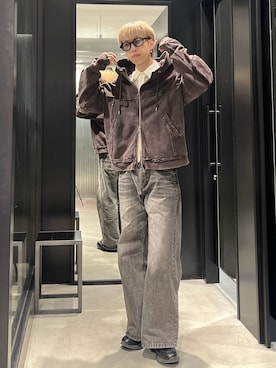 てんまさん（メンズ・178cm）の冬コーディネート