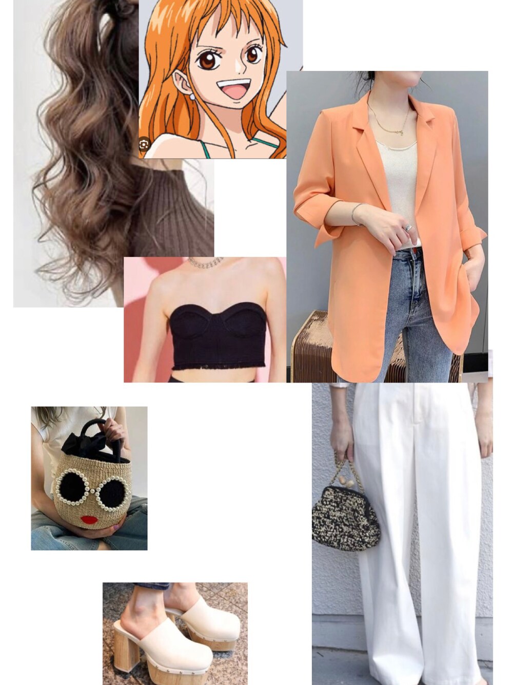 「ONE PIECE、ナミ」｜「a-jolieのアイテム（ハンドバッグ、ベージュ系）」を使った、harukafu3vさん（レディース・170cm）の冬コーディネートの1枚目の写真