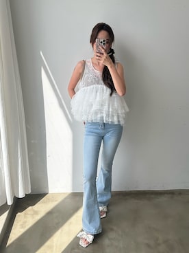 「HEIREN（ヘイレーン）のアイテム」を使った、きよさん（レディース・162cm）の夏コーディネート