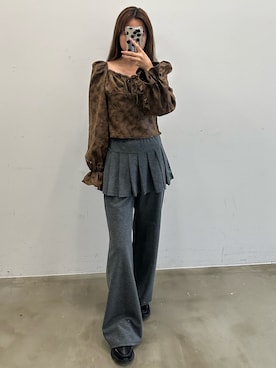 「HEIREN（ヘイレーン）のアイテム」を使った、きよさん（レディース・162cm）の秋コーディネート