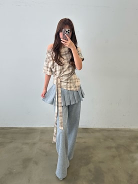 「HEIREN（ヘイレーン）のアイテム」を使った、きよさん（レディース・162cm）の春コーディネート