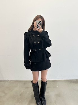 「HEIREN（ヘイレーン）のアイテム」を使った、きよさん（レディース・162cm）の秋コーディネート