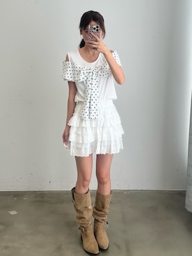 「HEIREN（ヘイレーン）のアイテム」を使った、きよさん（レディース・162cm）の夏コーディネート
