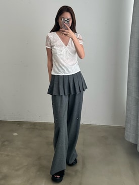 「HEIREN（ヘイレーン）のアイテム」を使った、きよさん（レディース・162cm）の夏コーディネート