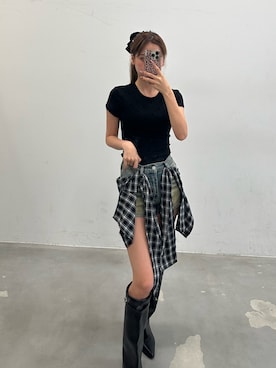 「HEIREN（ヘイレーン）のアイテム」を使った、きよさん（レディース・162cm）の春コーディネート