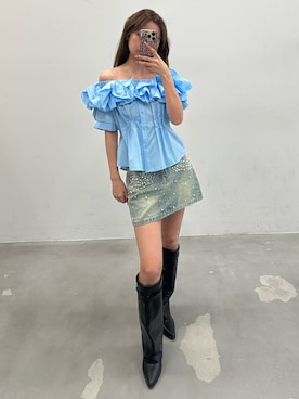 「HEIREN（ヘイレーン）のアイテム」を使った、きよさん（レディース・162cm）の春コーディネート