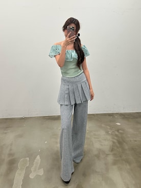 「HEIREN（ヘイレーン）のアイテム」を使った、きよさん（レディース・162cm）の夏コーディネート