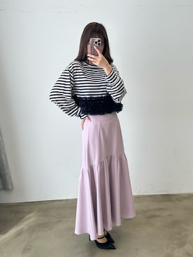 「VIOLETTA（ヴィオレッタ）のアイテム」を使った、きよさん（レディース・162cm）の春コーディネート