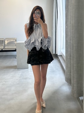 「HEIREN（ヘイレーン）のアイテム」を使った、きよさん（レディース・162cm）の春コーディネート