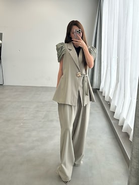 「HEIREN（ヘイレーン）のアイテム」を使った、きよさん（レディース・162cm）の夏コーディネート