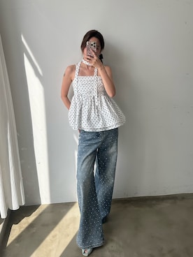 「HEIREN（ヘイレーン）のアイテム」を使った、きよさん（レディース・162cm）の夏コーディネート