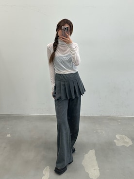 「HEIREN（ヘイレーン）のアイテム」を使った、きよさん（レディース・162cm）の春コーディネート