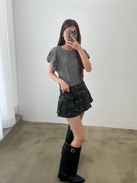 「HEIREN（ヘイレーン）のアイテム」を使った、きよさん（レディース・162cm）の春コーディネート