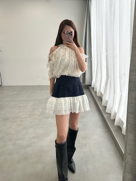「HEIREN（ヘイレーン）のアイテム」を使った、きよさん（レディース・162cm）の夏コーディネート