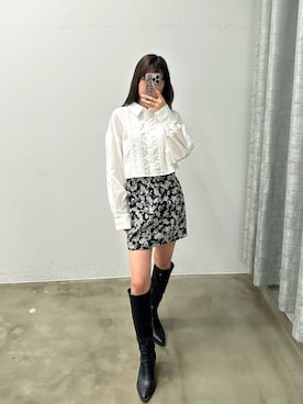 「VIOLETTA（ヴィオレッタ）のアイテム」を使った、きよさん（レディース・162cm）の春コーディネート